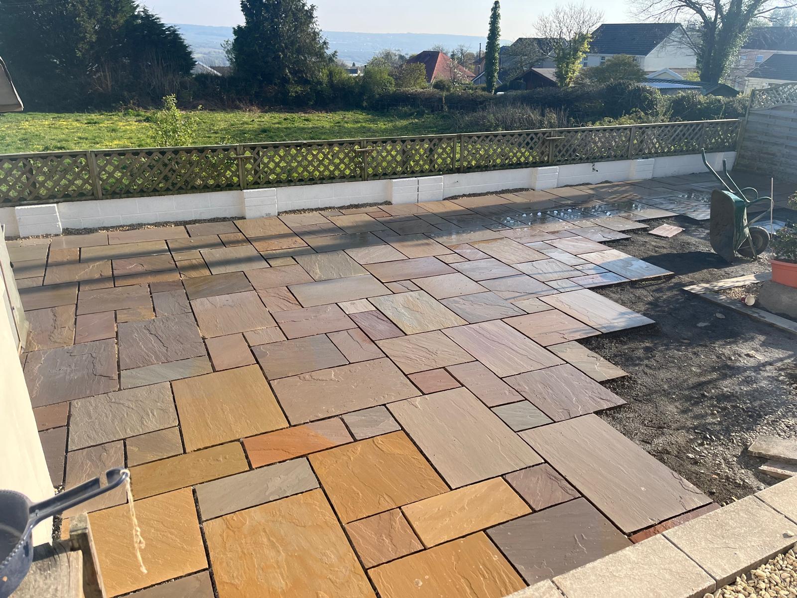 Large Sandstone Patio